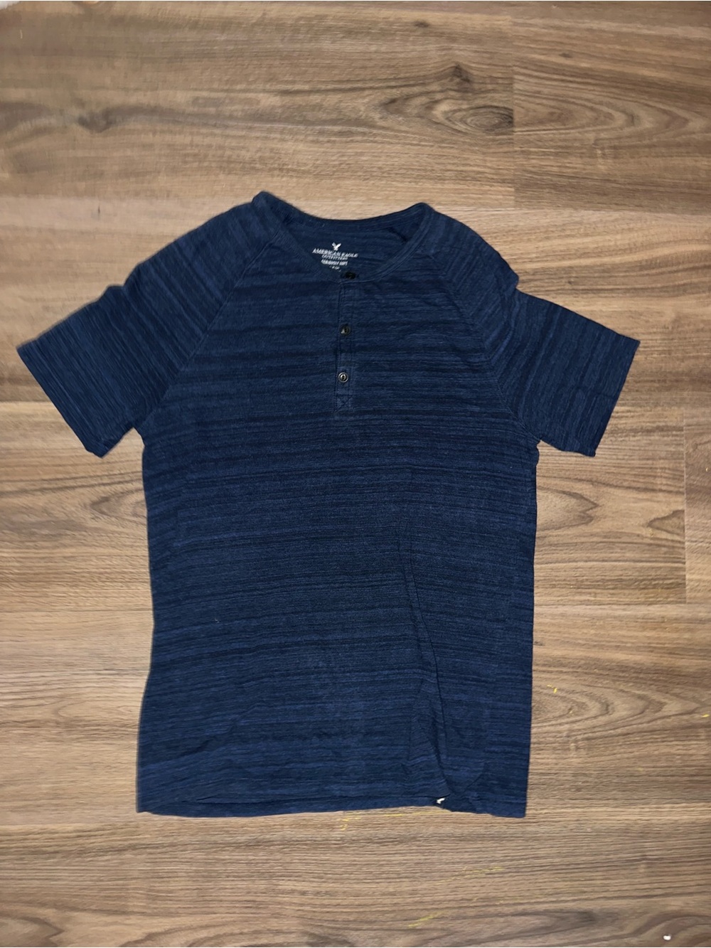 American Eagle Outfitters Navy Short Sleeve Henley